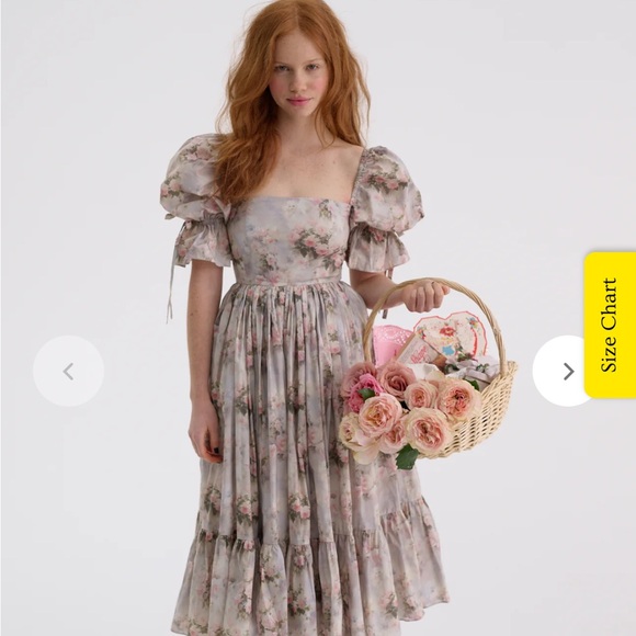 Selkie Dresses & Skirts - Floral, Romantic Midi Selkie Dress